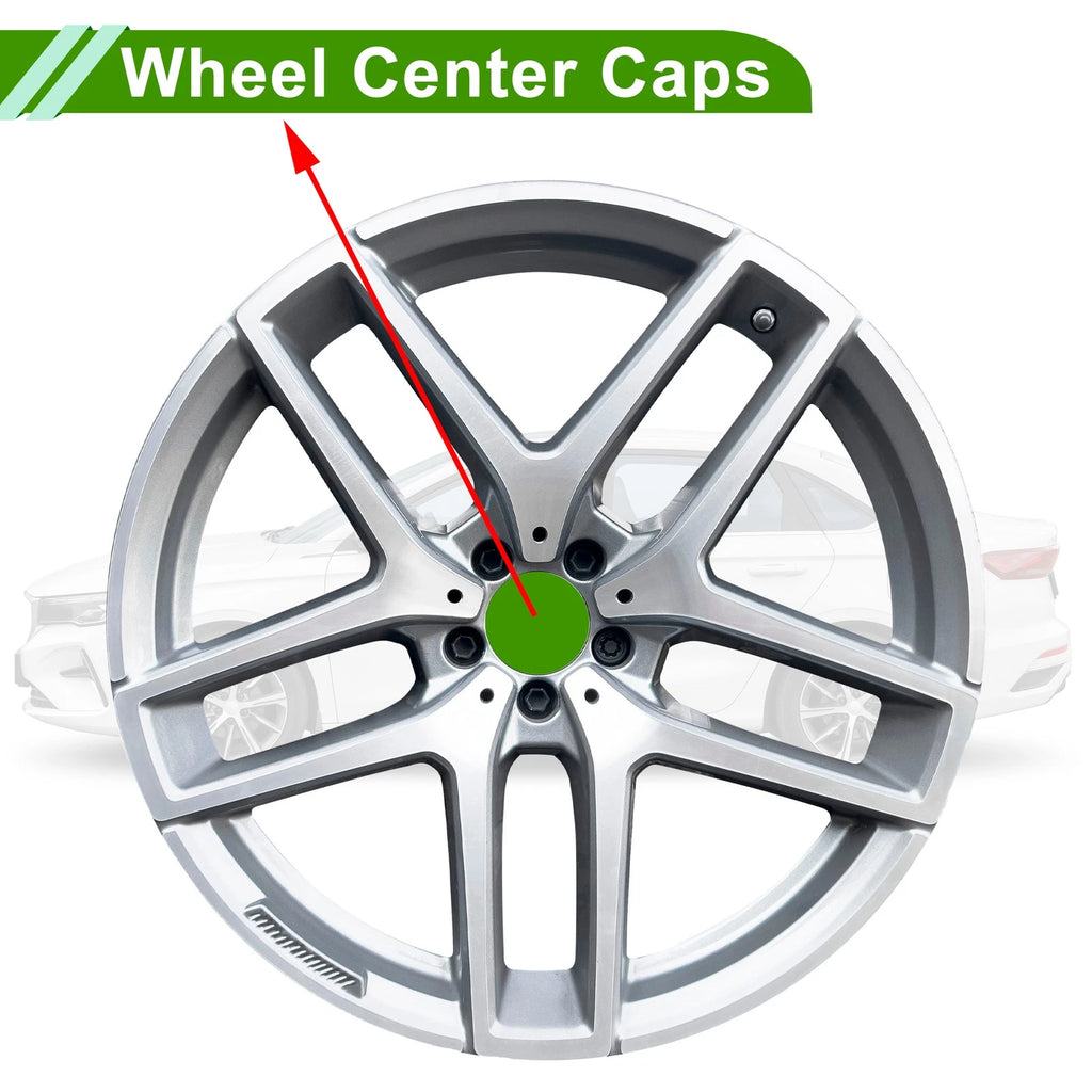 Wheel Center Caps Replacement for Lexus LX470 (2005–2007) Silver 1 Pair