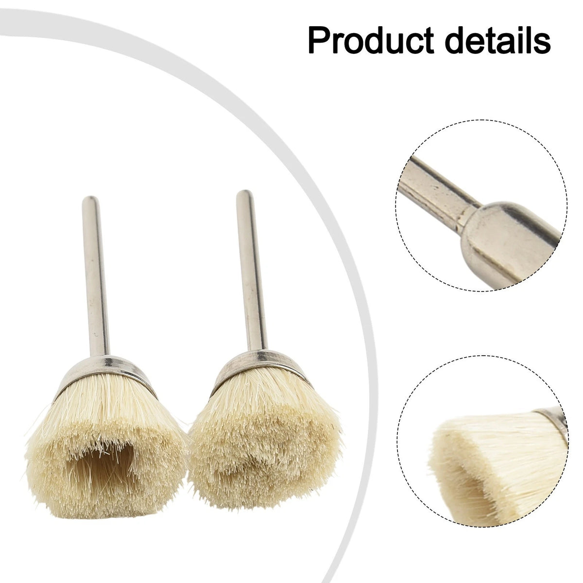 Cleaning Brushes Set of 4 Rust Steel Wool Cup 15-25mm 2.35mm
