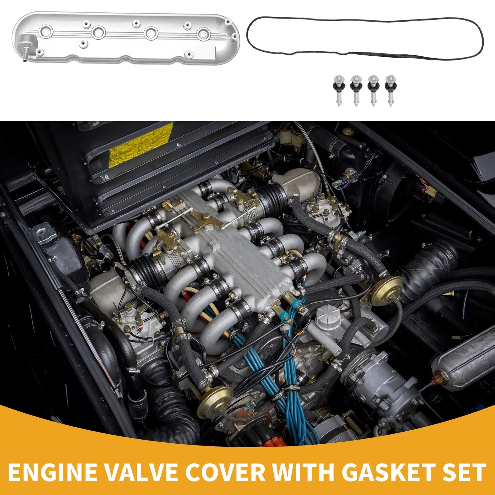 Left Engine Valve Cover with Gasket for GMC Envoy (2002–2009)
