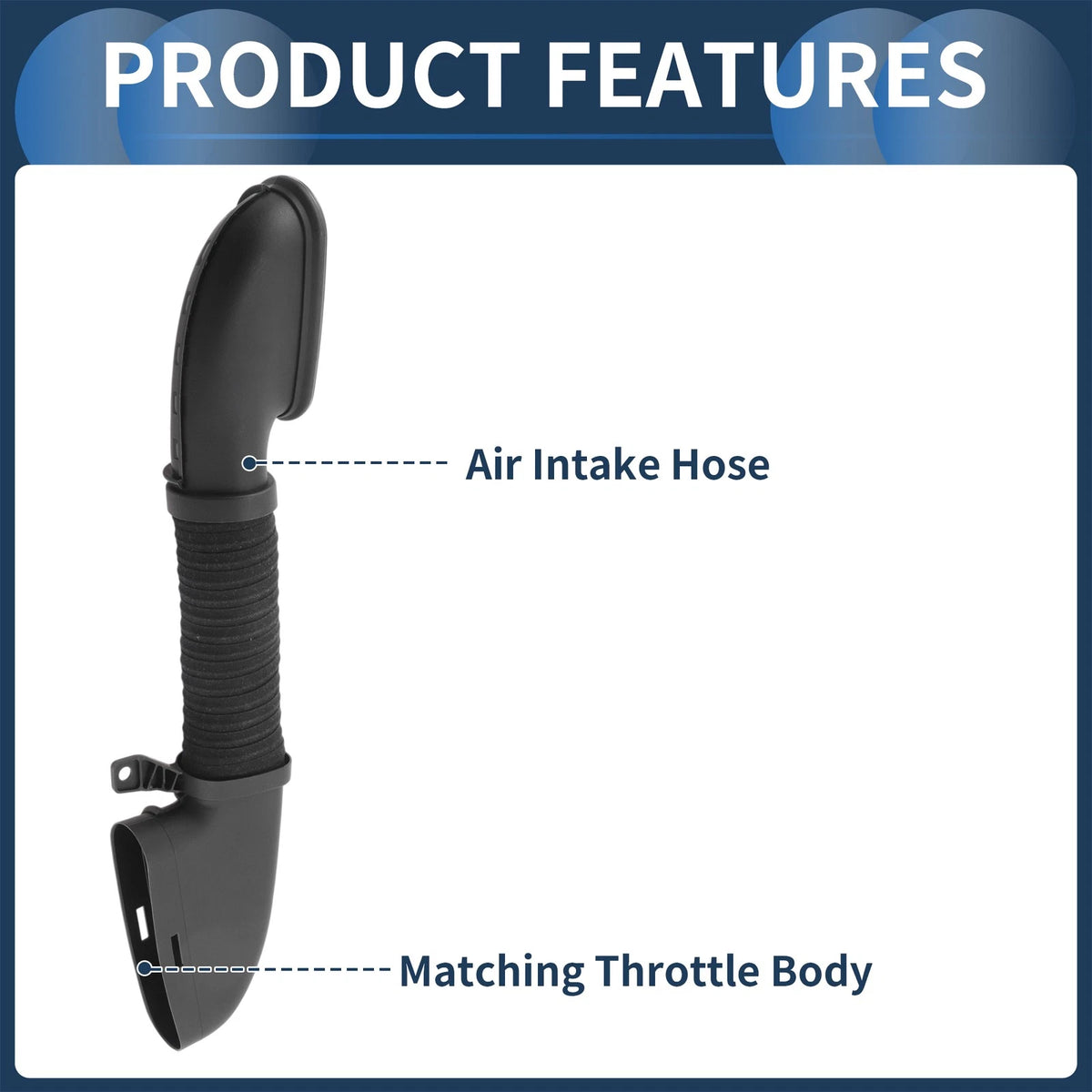 Engine Air Intake Hose Replacement for Mercedes Benz Air Cleaner Intake (—)