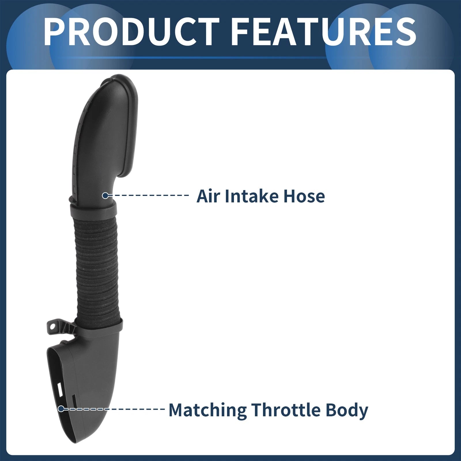 Engine Air Intake Hose Replacement for Mercedes Benz Air Cleaner Intake (—)