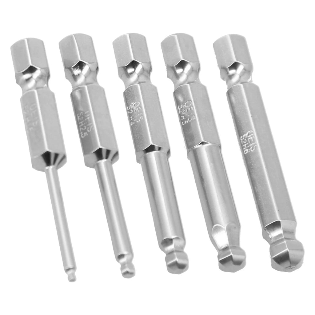 Ball End Hex Screwdriver Bit for Metric Hex (50mm)