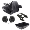 Trunk Rack Backrest Speakers Mount for Harley Touring Glide (2014–2026)