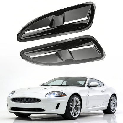 Tailored Hood Vents for Jaguar XKR (2000–2009) - ABS Black Functional Design