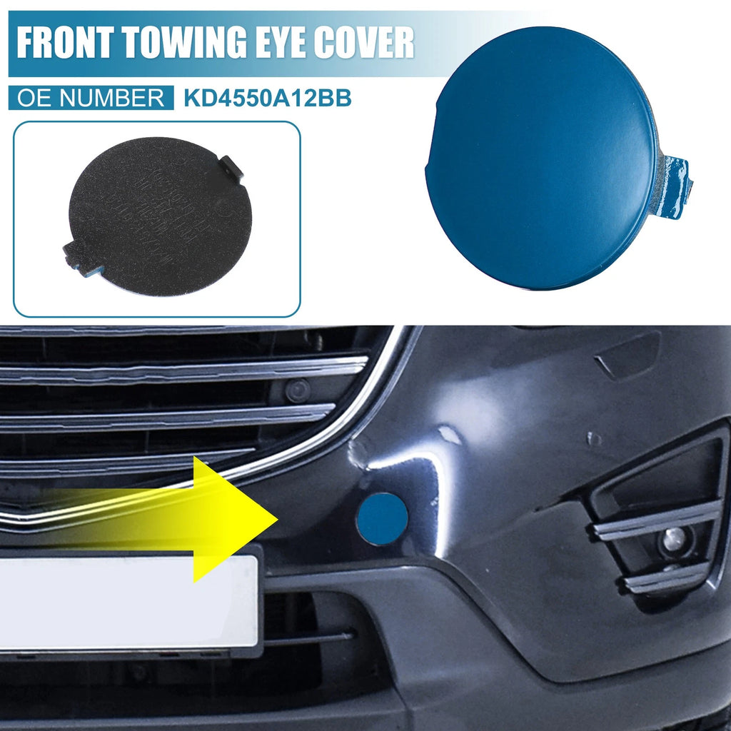 Front Bumper Tow Hook Cover Hole Eye Cap for Mazda CX-5 (2013–2016)