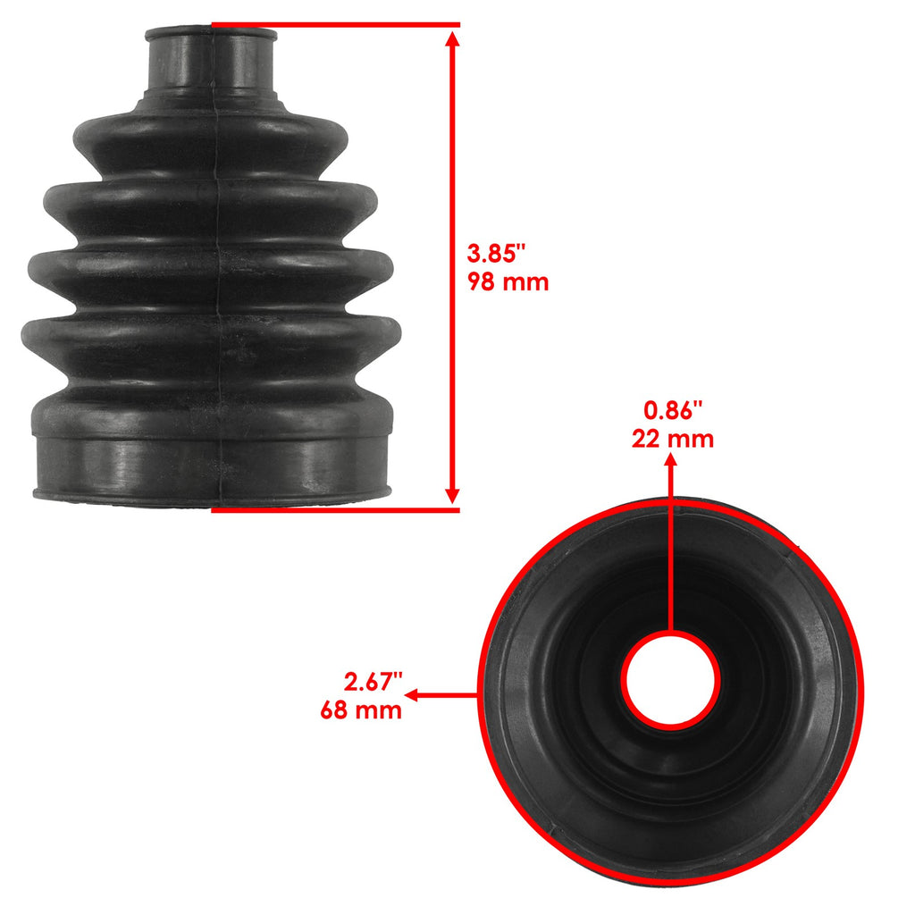 CV Boot Kit Front Axle Inner Outer for Kawasaki Mule SX KAF400 (2017)