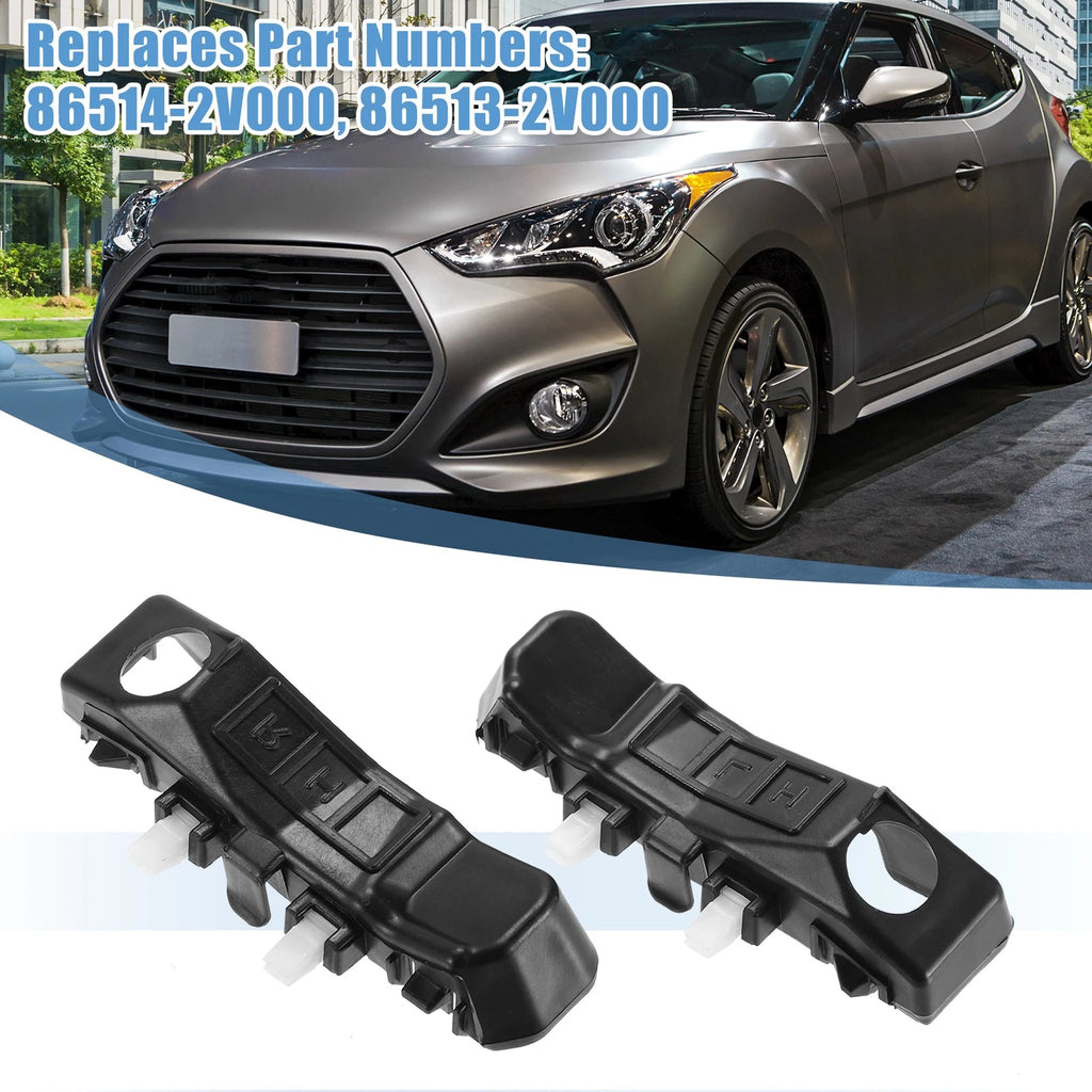 Front Bumper Bracket Pair Replacement for Hyundai Veloster (2012–2017)
