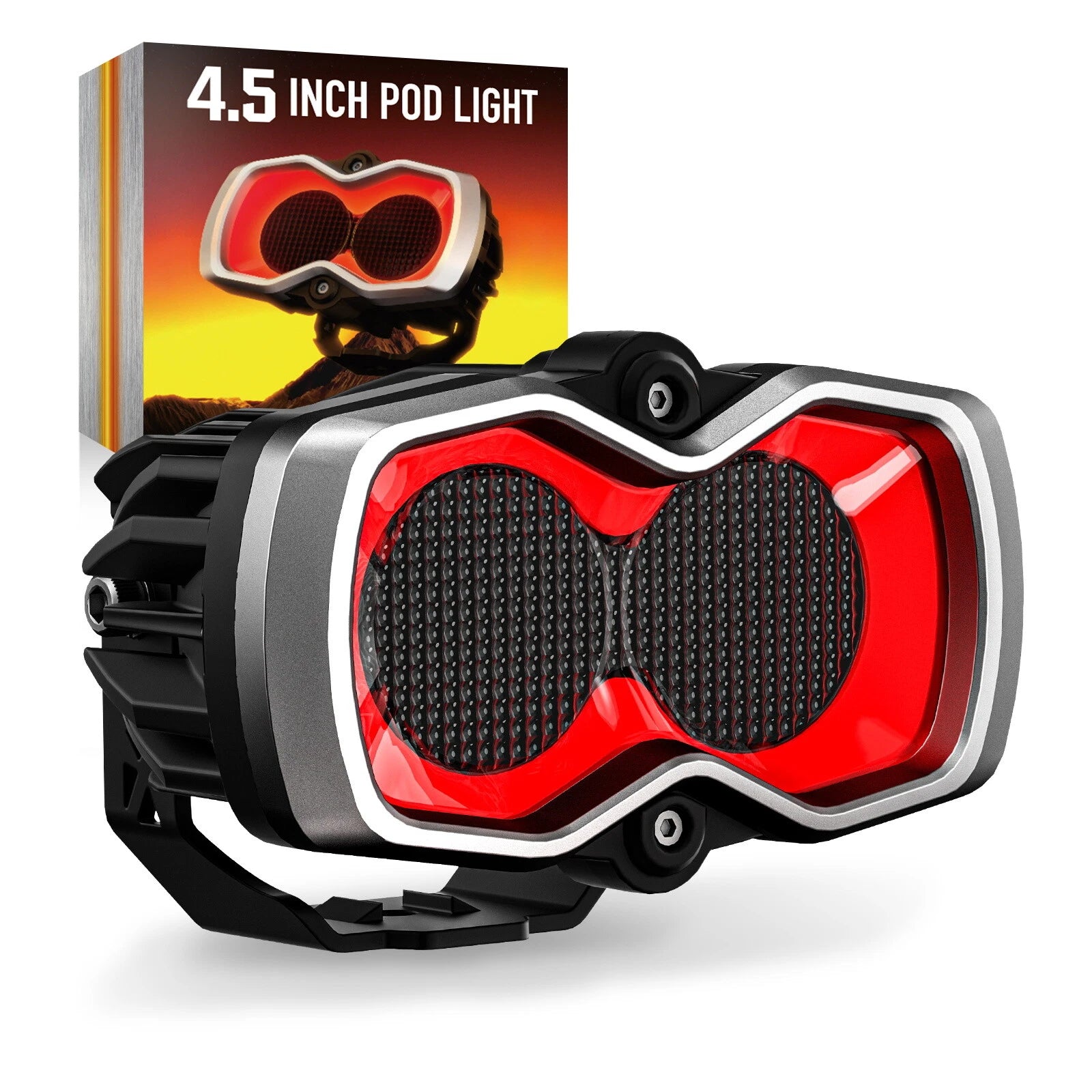 1pc NOVSIGHT 4.5" LED Worklight Pod for Offroad Use