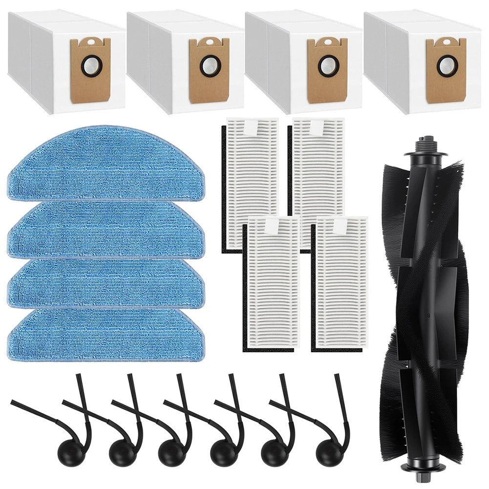 Replacement Side Brushes and Mop Pads for Tikom Medion