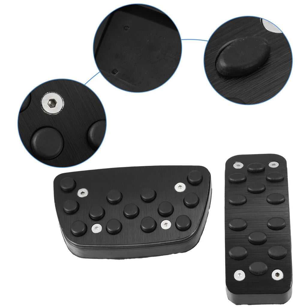 3pcs Accelerator Pedal Covers Replacement for Toyota Camry (2012–2017) Black