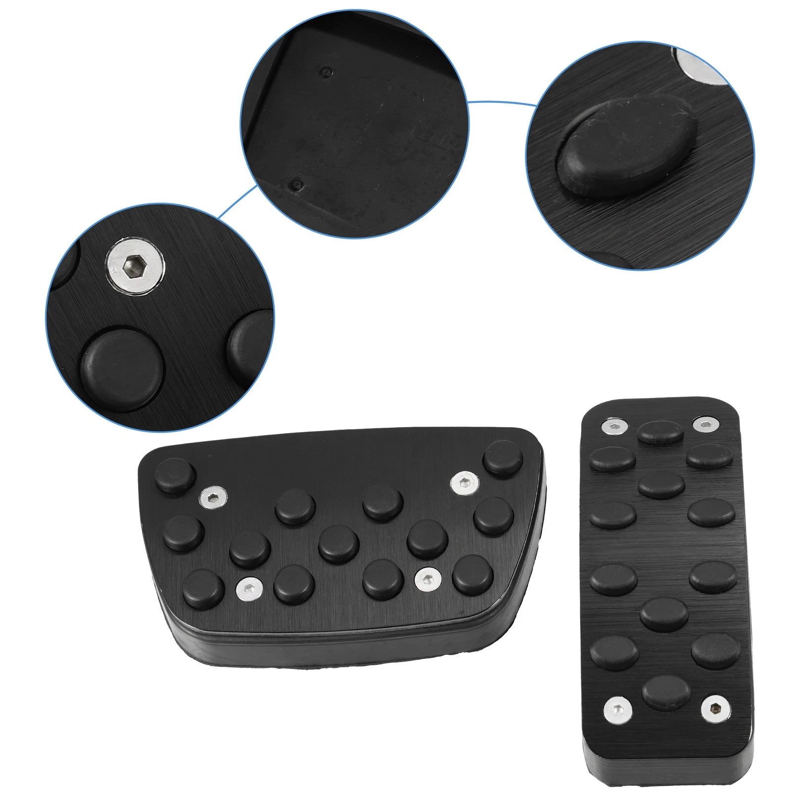 3pcs Accelerator Pedal Covers Replacement for Toyota Camry (2012–2017) Black