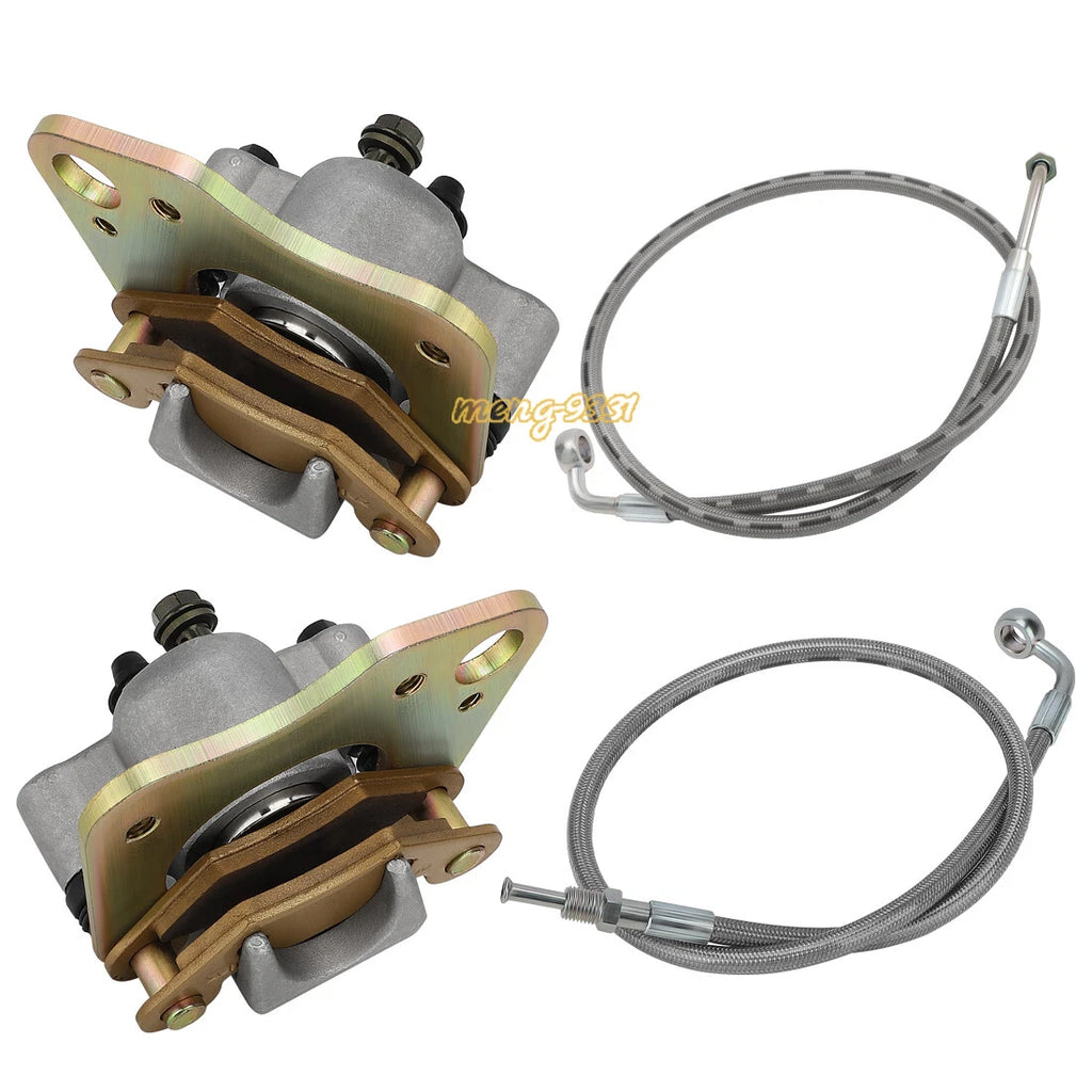 Front Brake Calipers w/Hose Lines for Polaris Scrambler 500 4X4 (2010–2012)