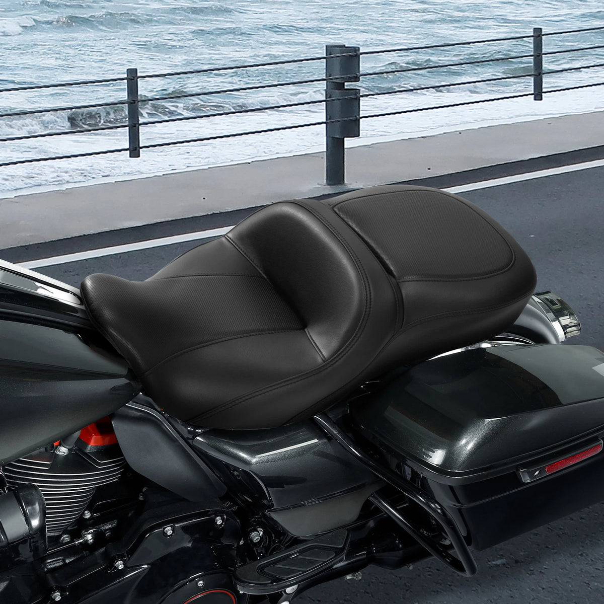 Gel Seat for Harley Touring Road King Street Glide (2009–2023)