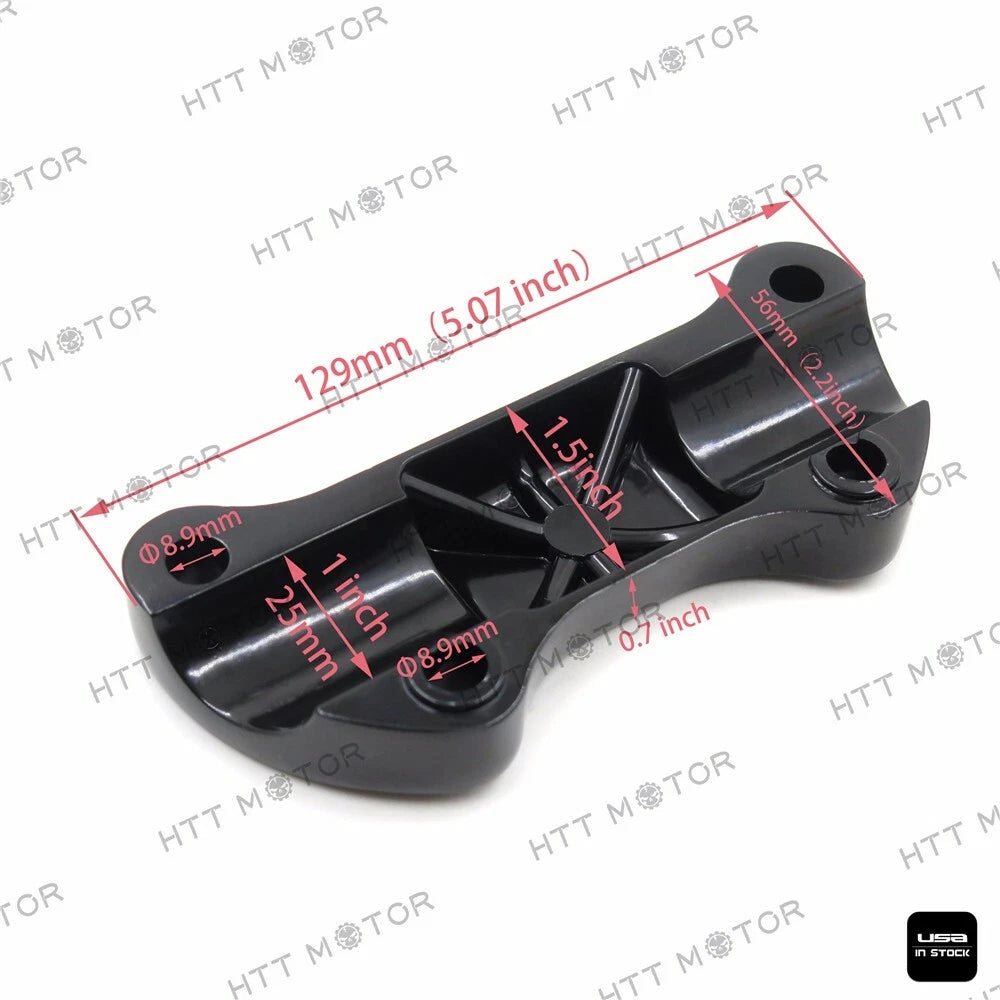 Skull Handlebar Clamp for Harley XL FX FXR Dyna Softail (1974–2006)