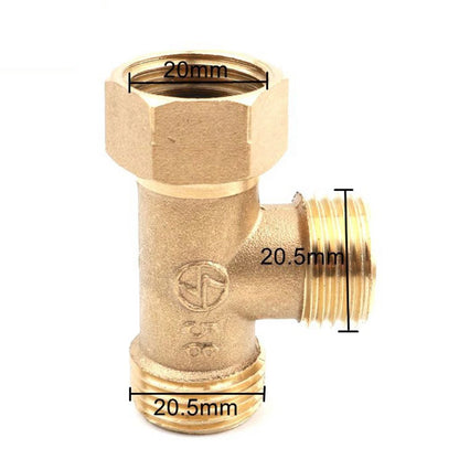 T Shaped Water Pipe Connector for Angle Valves and Hoses
