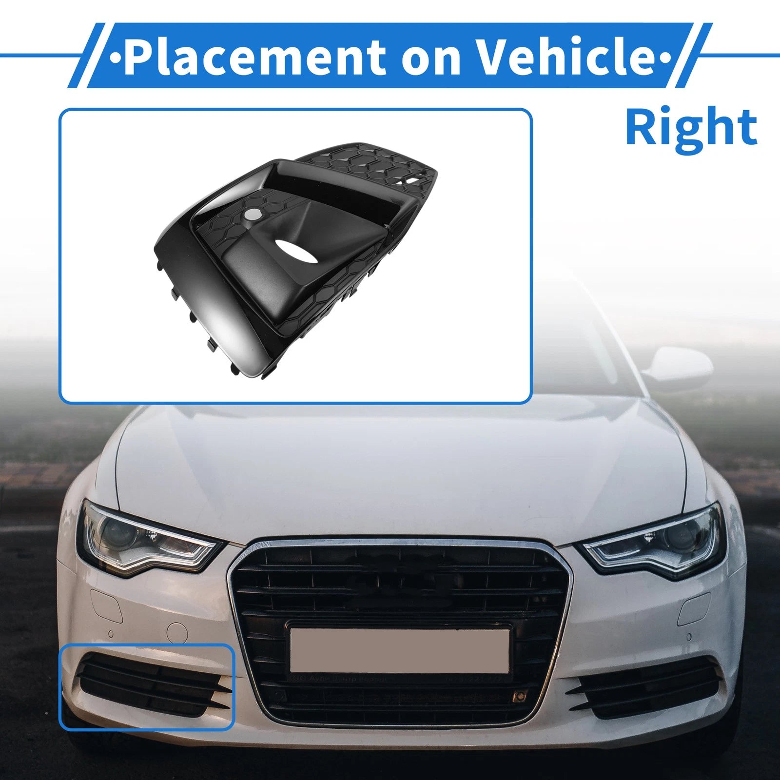 Fog Light Grill Front Right OEM Replacement for Audi A5 (2021–2023)