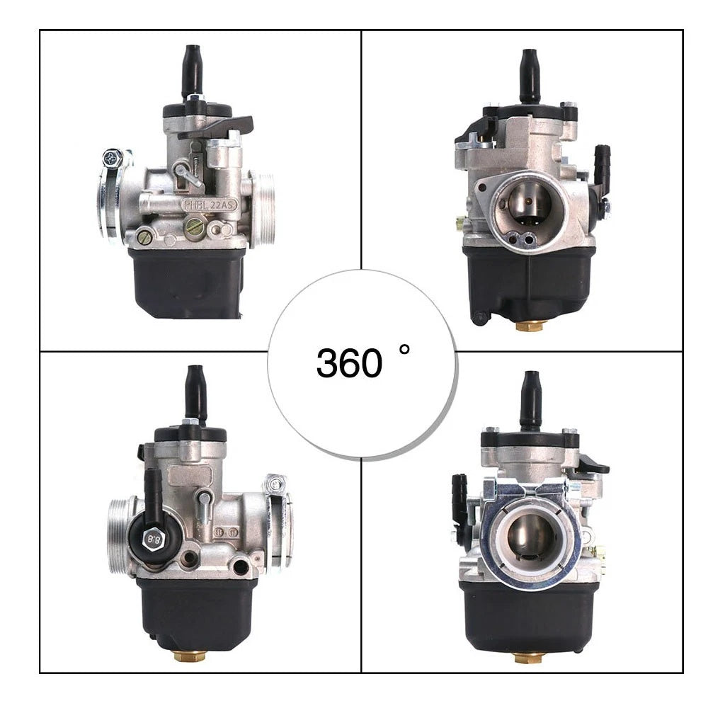 22mm Carburetor for Dellorto PHBL 22AS, PHBN (Motorcycle)