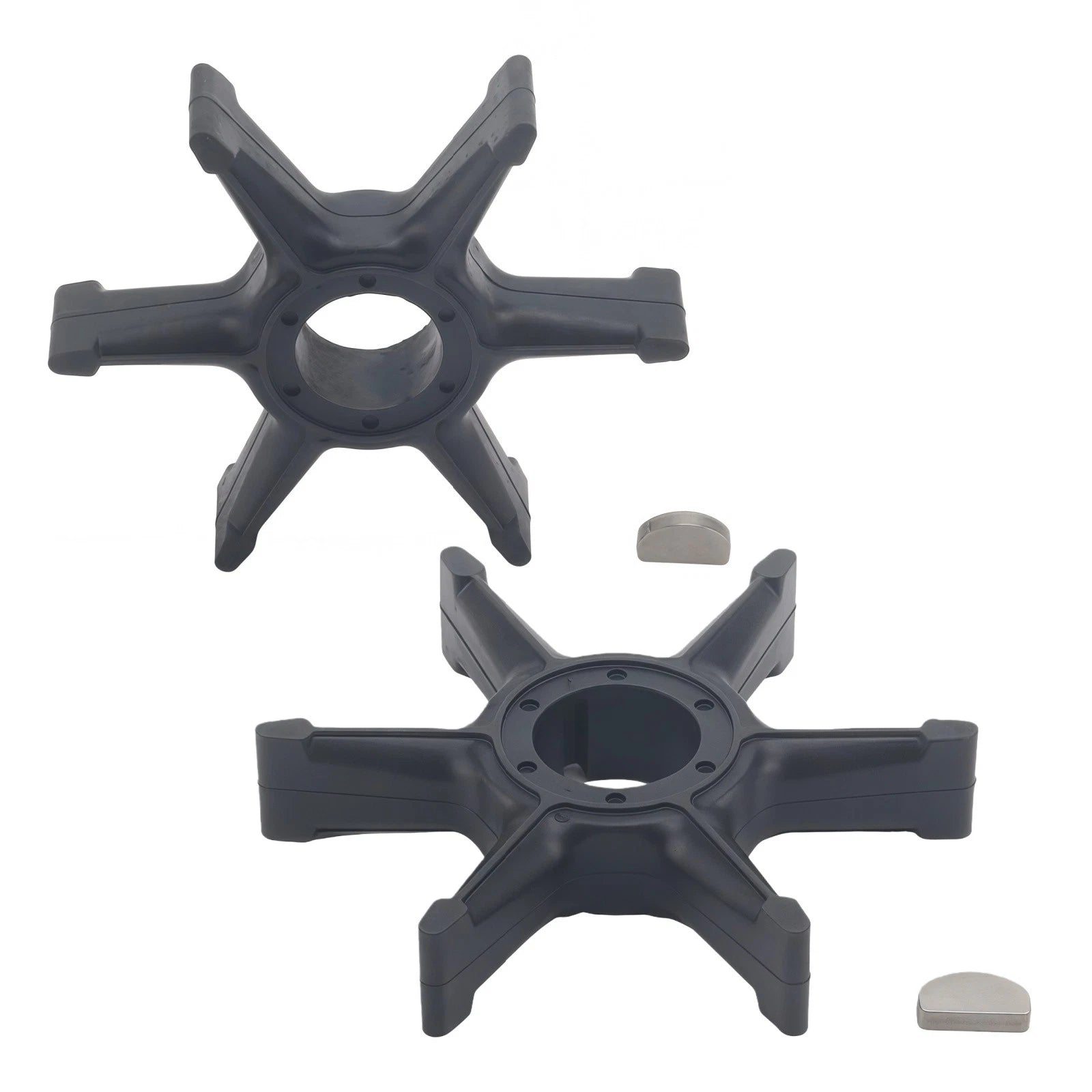 Water Pump Impeller & Key for Yamaha Outboard 20-30 HP (689-44352-00)