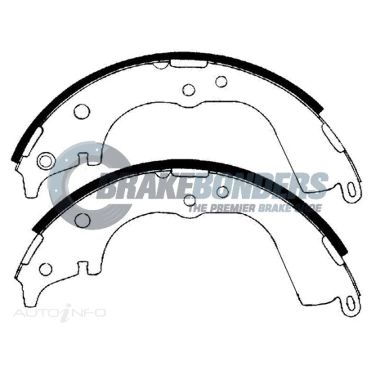 Rear Brake Shoes Lining Set for Hilux RN85R (1988–1997)