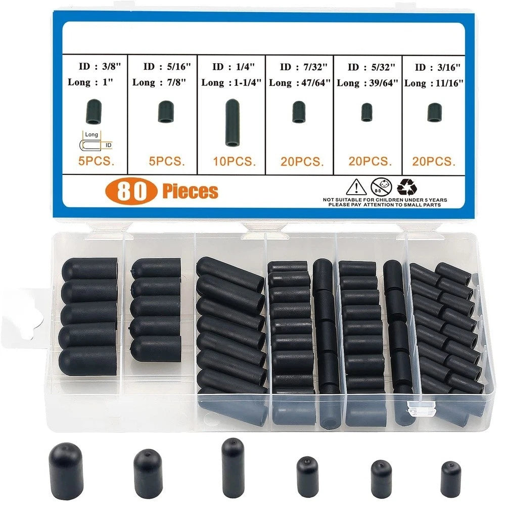 160 Pcs Rubber Vacuum Dust Covers for Carburetor Valve