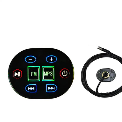 12V Motorcycle Speakers Audio Amplifier Bluetooth Sound System for Motorcycle
