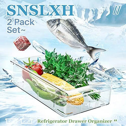 Plastic Refrigerator Drawer Organizers for Easy Viewing