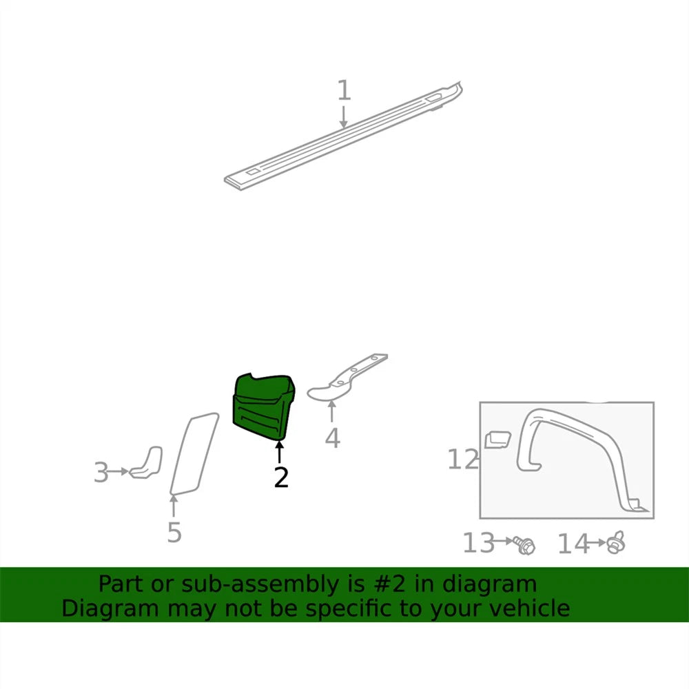 Rear Right Side Tire Front Air Deflector for Chevrolet GMC (23346481)