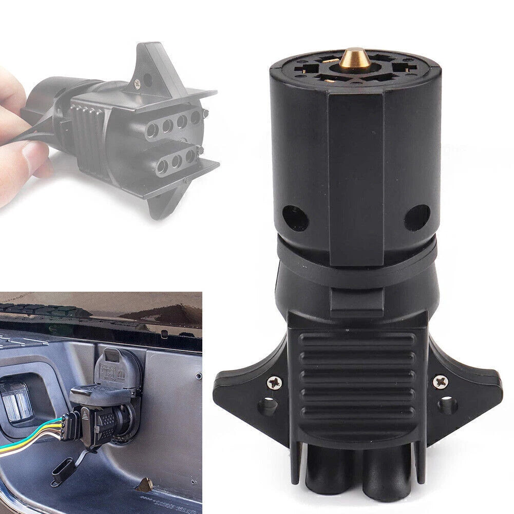 7 Blade to 5 Wire & 4 Wire Flat Multi-Tow Adapter for RV Trailer (N/A)