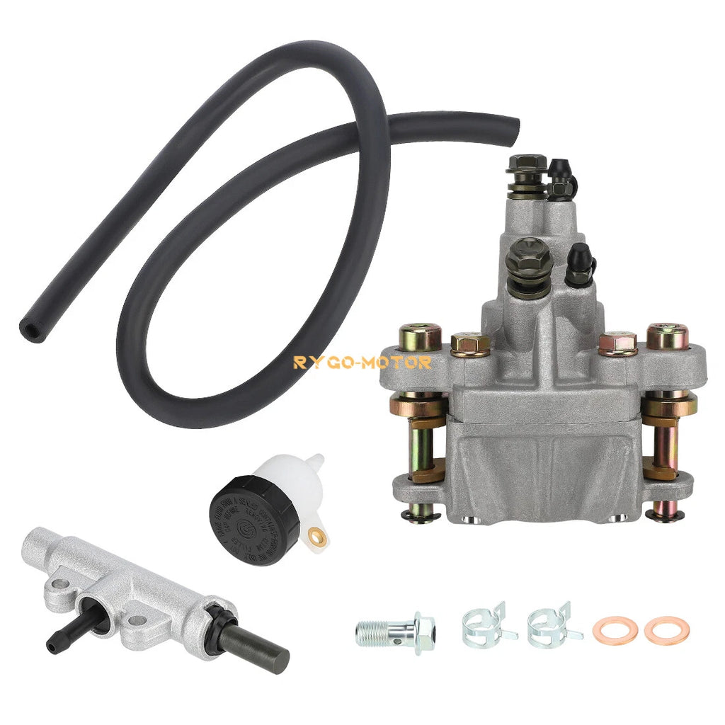 Rear Brake Master Cylinder & Caliper w/ Pads for Polaris Scrambler 500 (2010–2013)