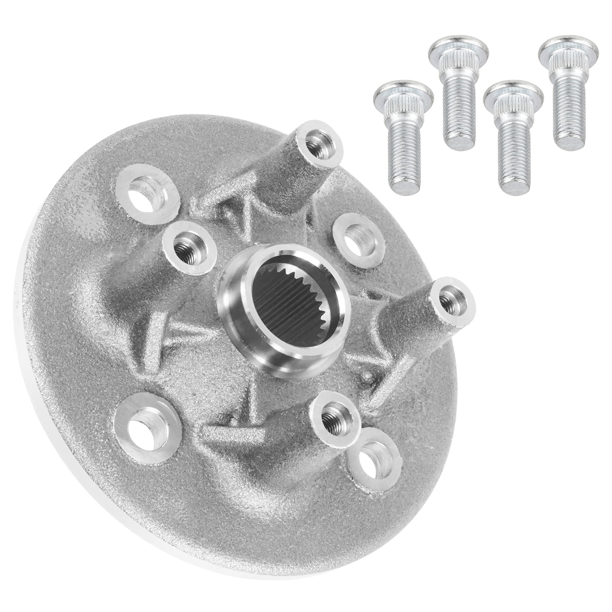 Front Wheel Hub Assembly with Stud Bolt for Yamaha Rhino 700 YXR700F (2008–2013)