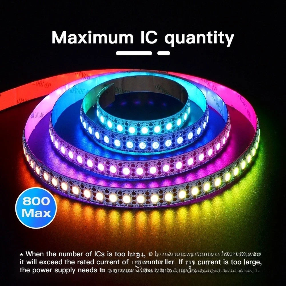 WiFi LED Strip Controller with Mic for ESP32 (Dynamic RGB Lighting)