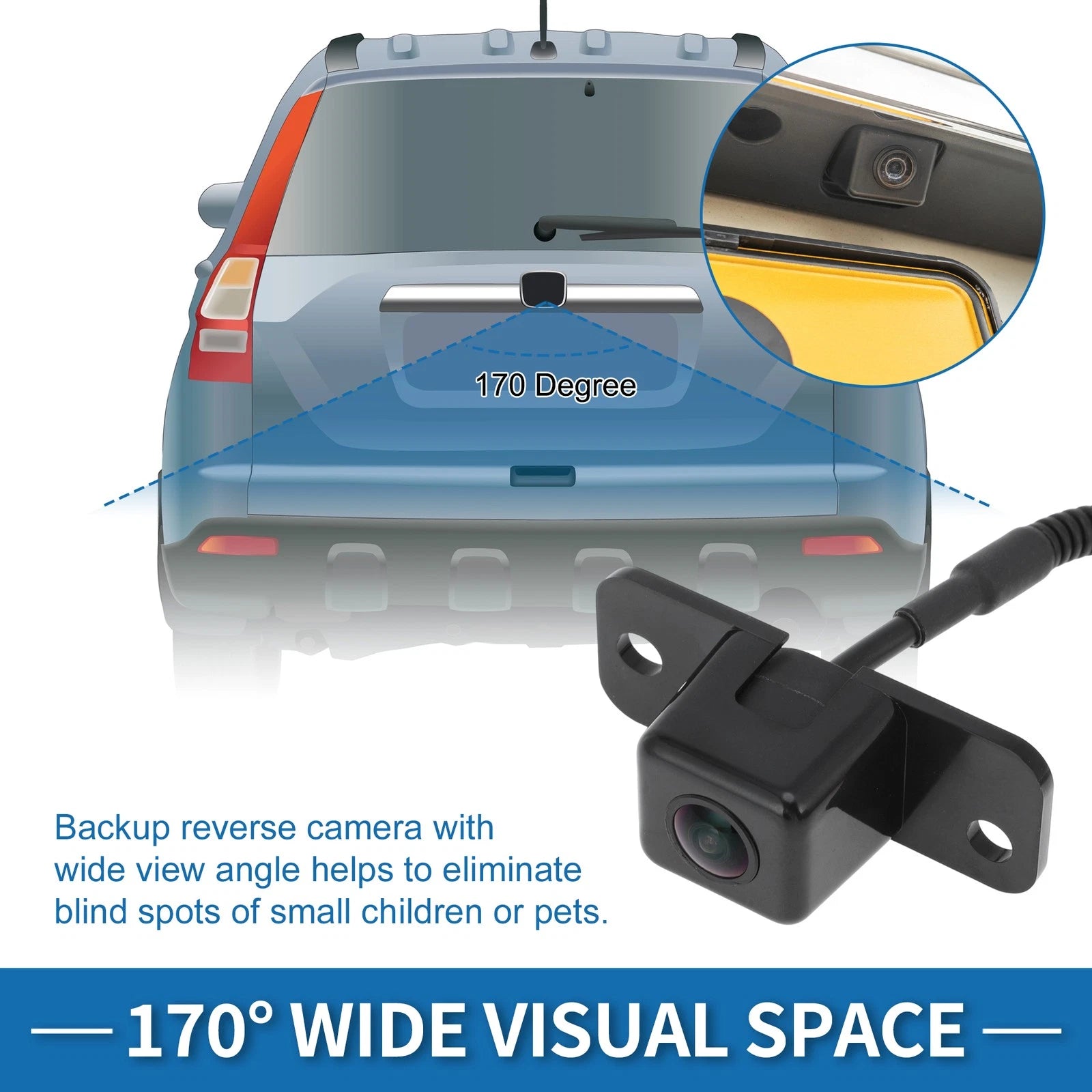 Rear View Park Assist Backup Camera Replacement for Chevrolet Avalanche (2007–2008)