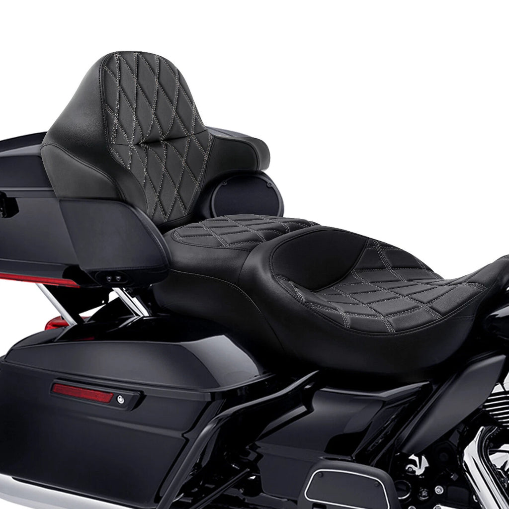 Seat Backrest Pad for Harley Electra Glide, Street Glide (2014–2023)