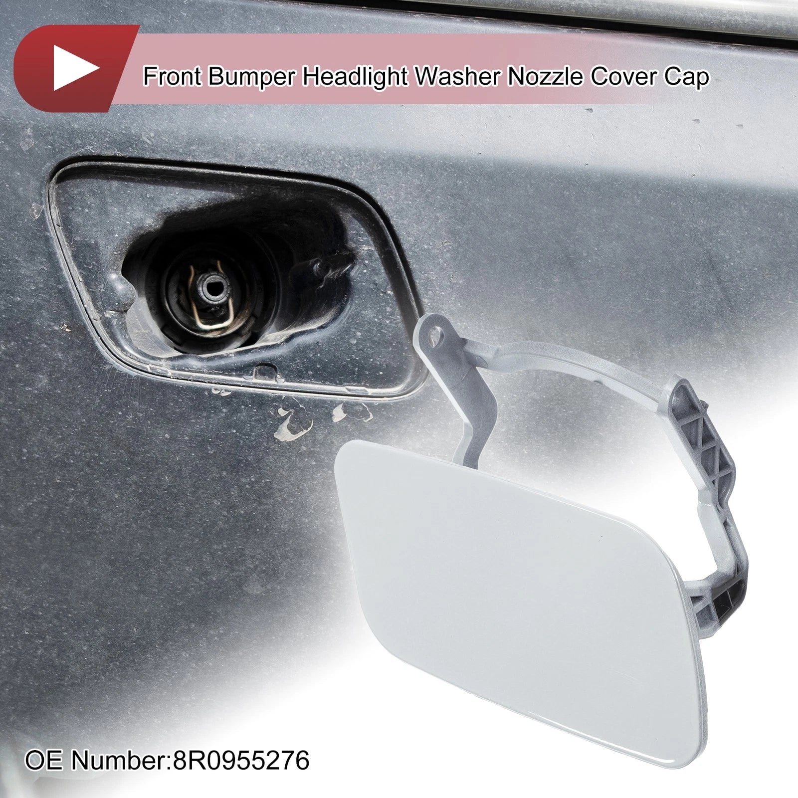 Front Right Washer Nozzle Cover Cap Replacement for Audi Q5 (2009–2012)