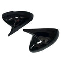 2X Gloss Black Horn Style Side Mirror Cap Cover for KIA Stinger (2017–2023)