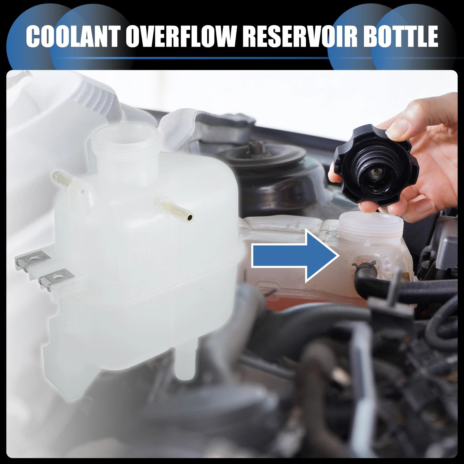 Coolant Expansion Overflow Tank Replacement for Chevrolet Spark (2013–2013)
