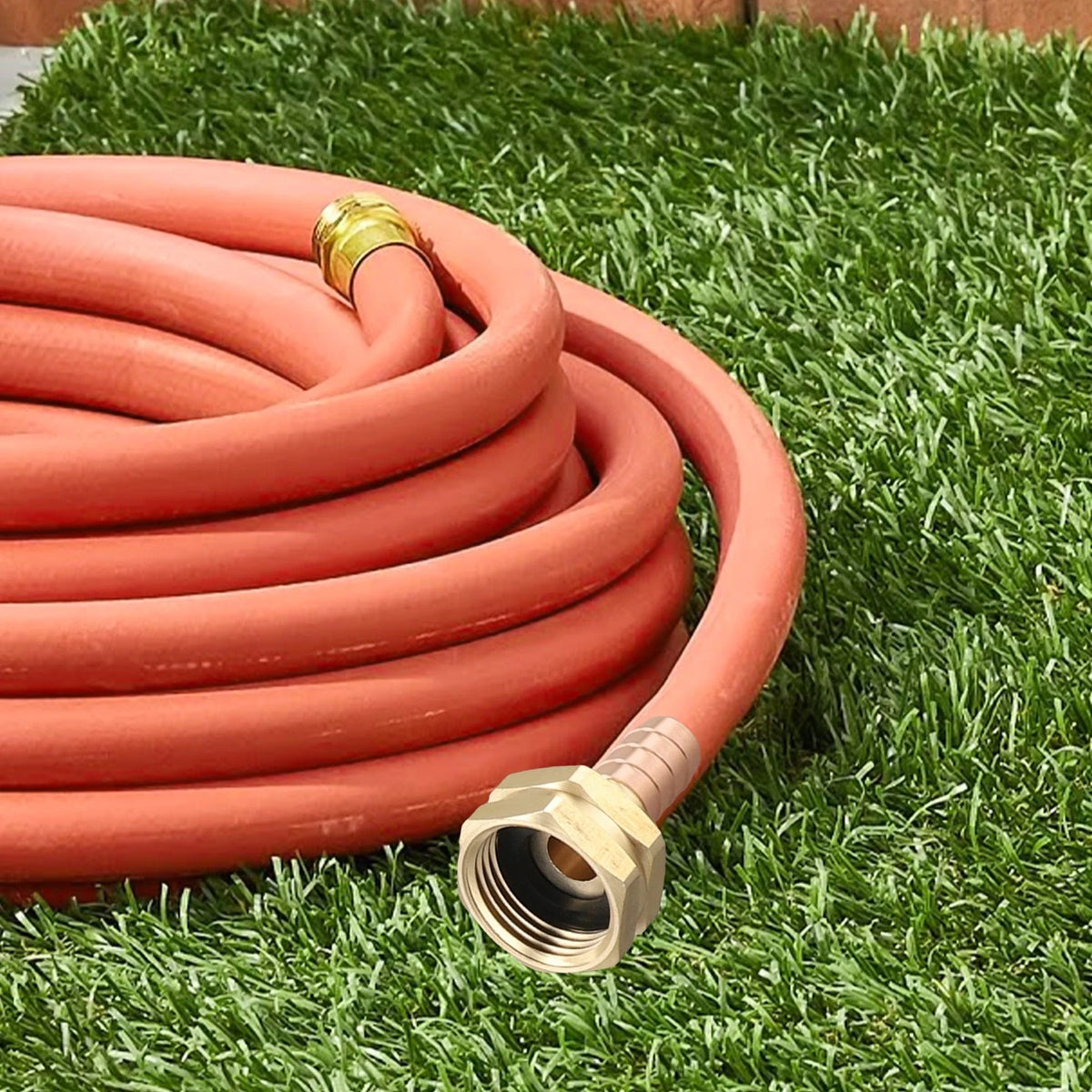 Pack of 2 Easy Install Brass Garden Hose Connectors