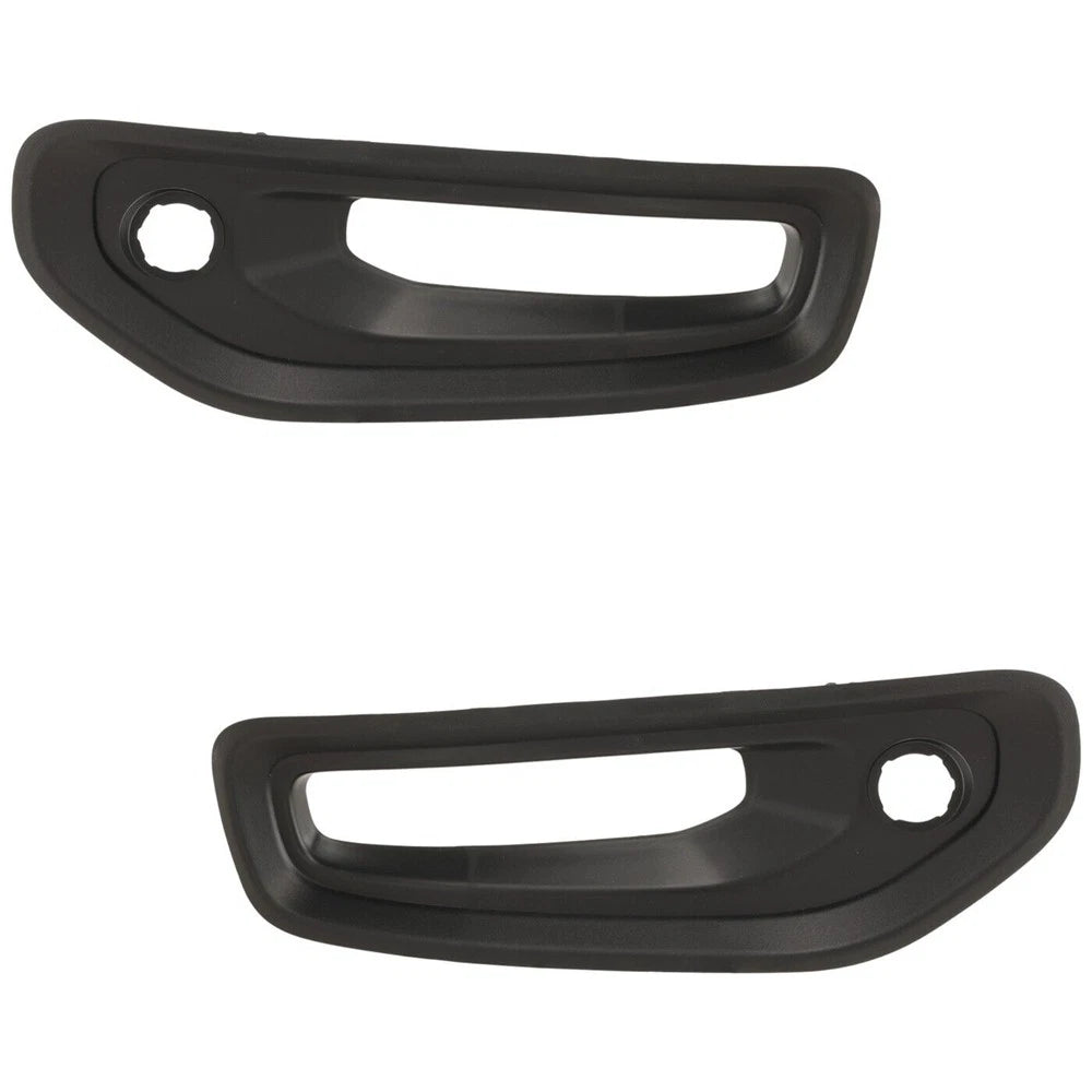 2X Fog Light Trim for Ram (68335957AB, 17248578) Front Driver & Passenger Side