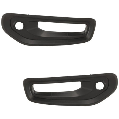 2X Fog Light Trim for Ram (68335957AB, 17248578) Front Driver & Passenger Side