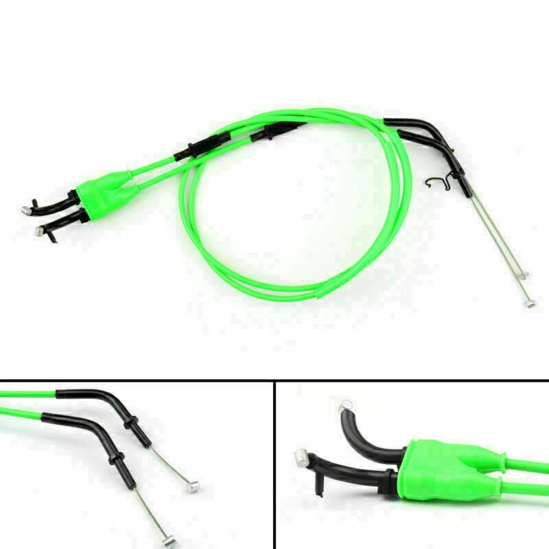 Throttle Cable for Kawasaki Ninja ZX-10R ZX1000D (2006–2007) Green