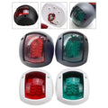 2X IP66 Waterproof Marine LED Navigation Lights for Safe Boating (DC12V24V)