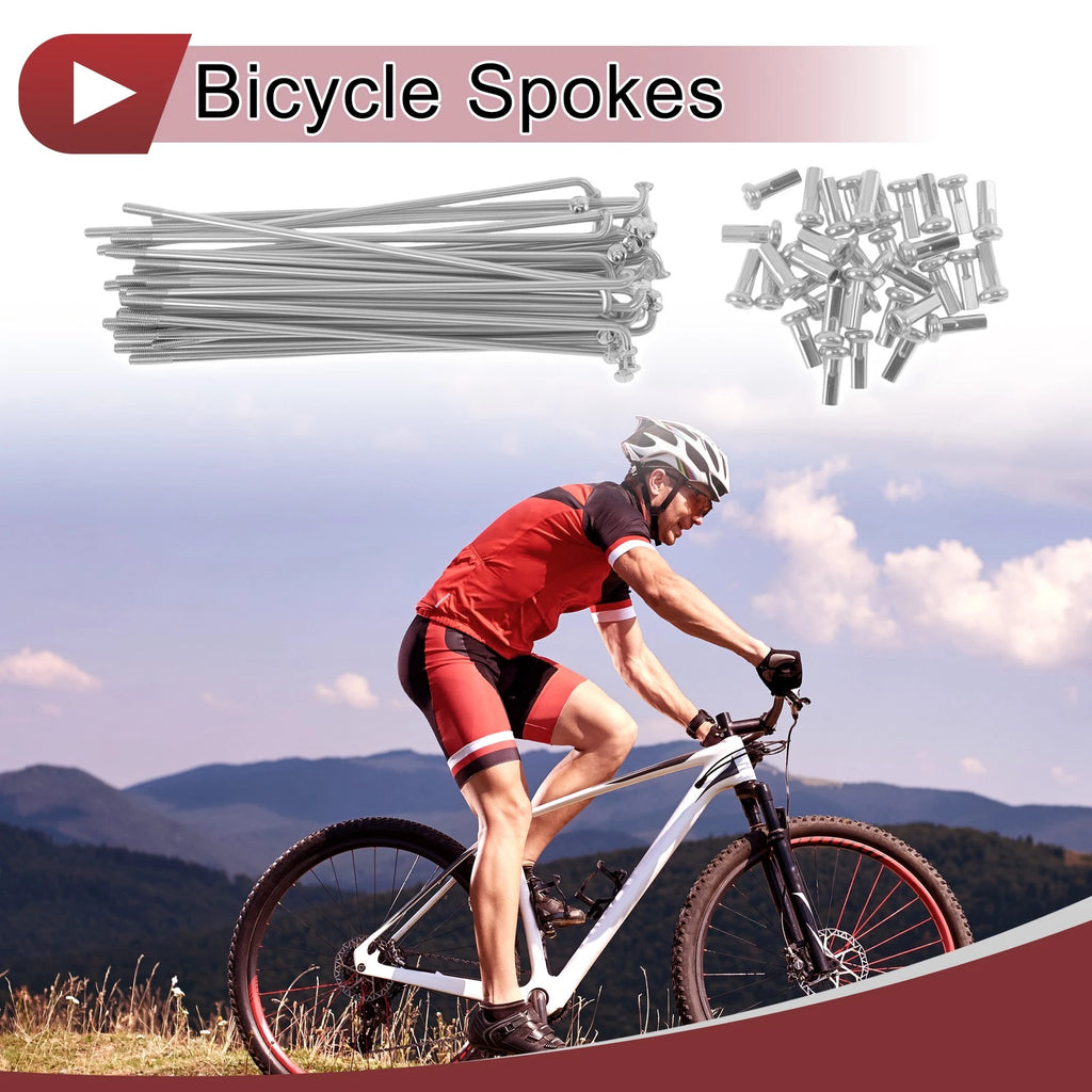 Bicycle Spoke Set 14G 100 mm Steel Galvanized for No.45 Bicycle (Qty 36)