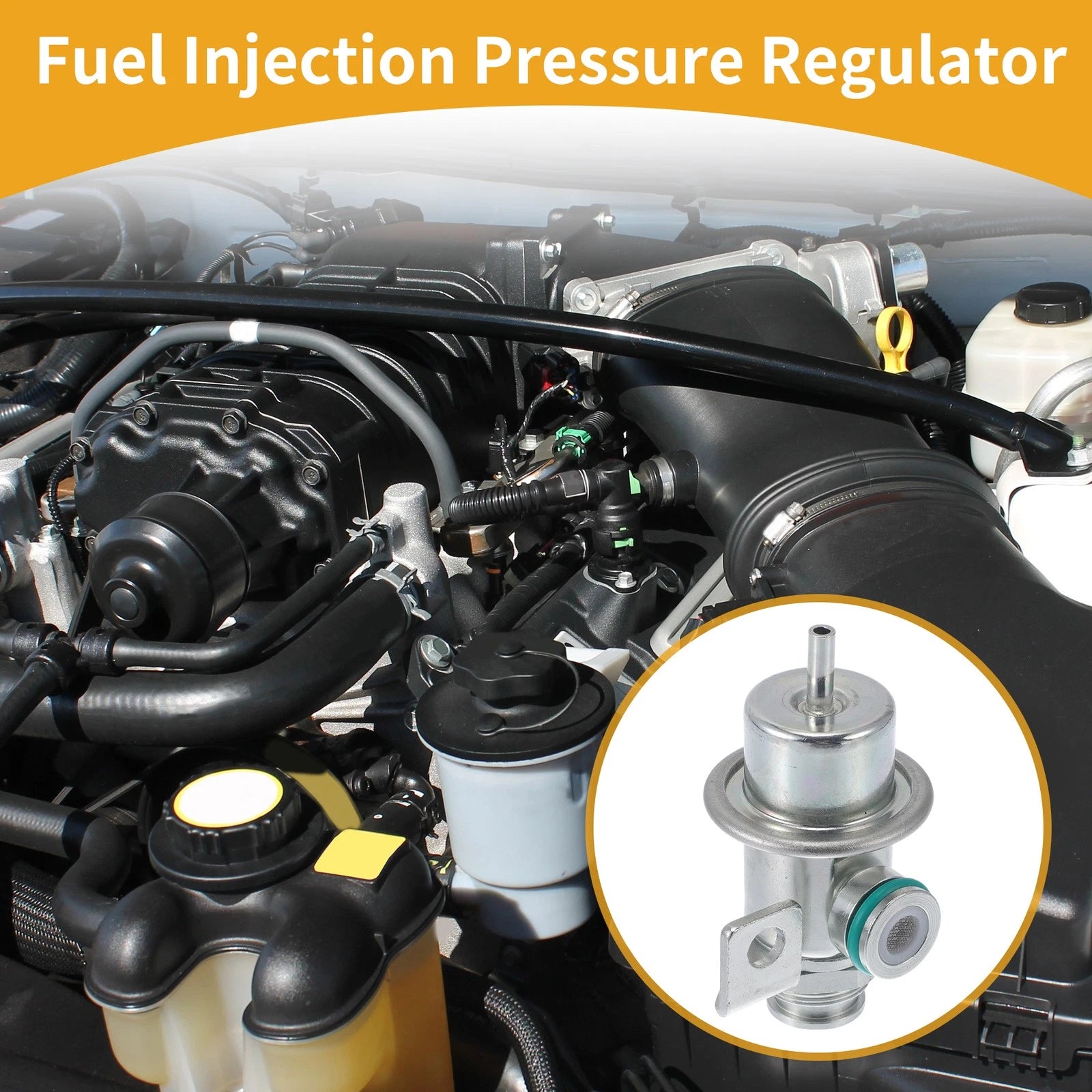 Fuel Pressure Regulator Replacement for Chevrolet S10 (1991–2000) Metal 1 Pc
