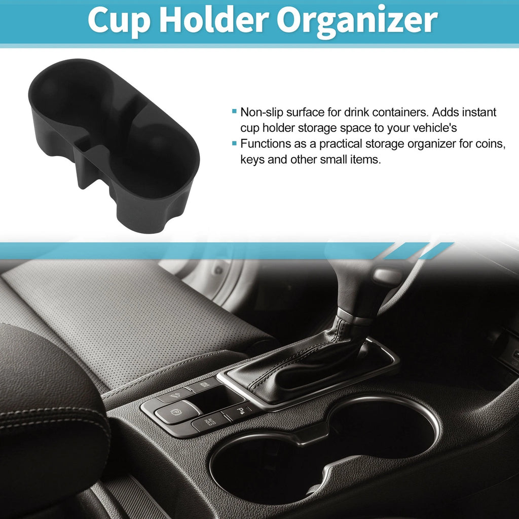 Center Console Cup Holder Organizer for Chevy Colorado (2023–2026) ABS Black