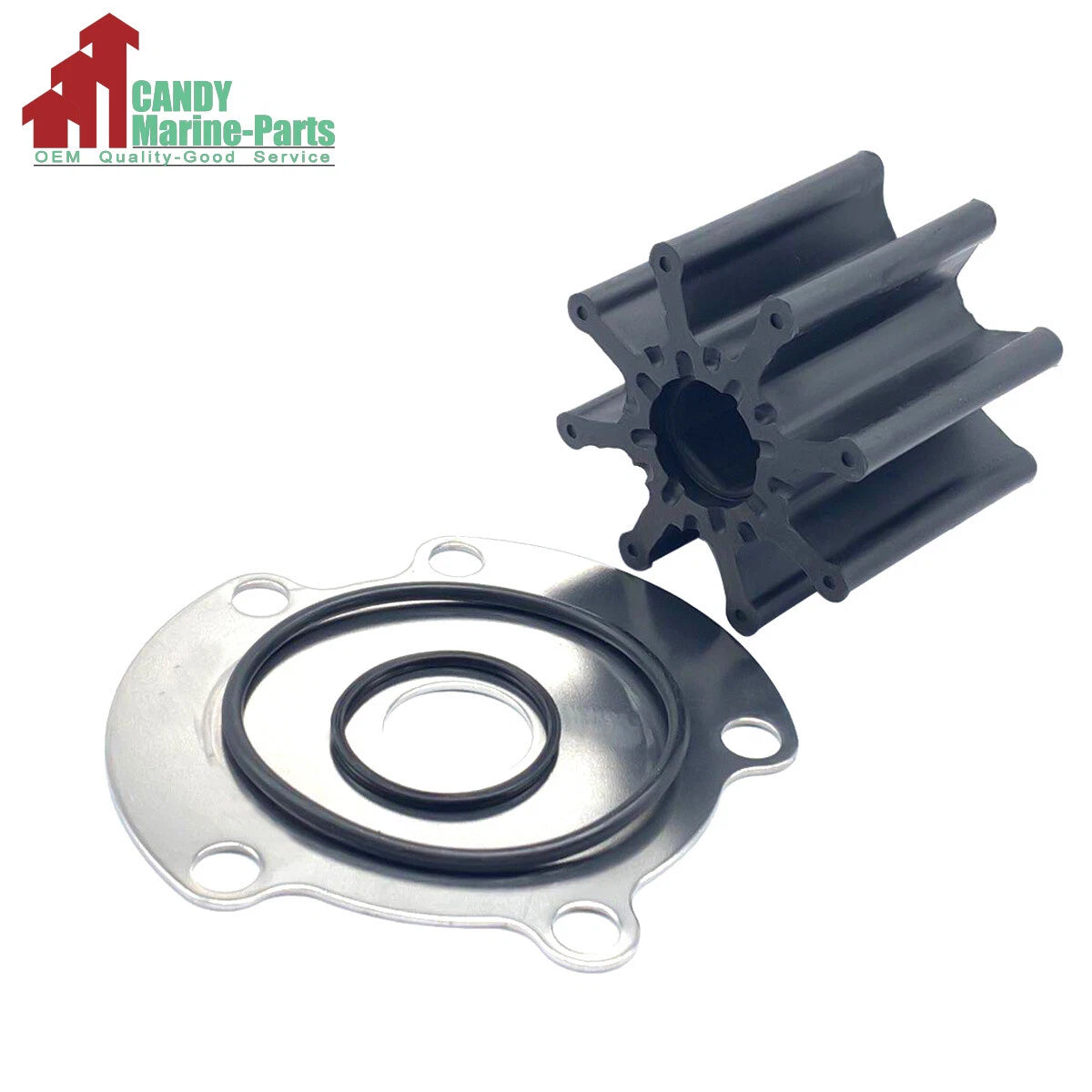 Raw Water Pump Impeller Kit for Mercury Mercruiser Bravo (46-807151A14, 47-59362T1)