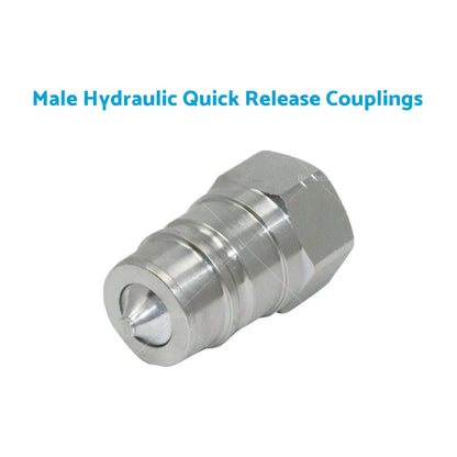 Hydraulic Quick Release Couplings 1/2 BSP for Tractor (ISO Poppet)