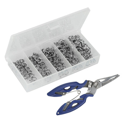 200Pcs Stainless Steel Fishing Split Rings for Assorted Lures