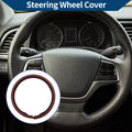 Steering Wheel Cover for Universal Fit (14.96", Wine Red)