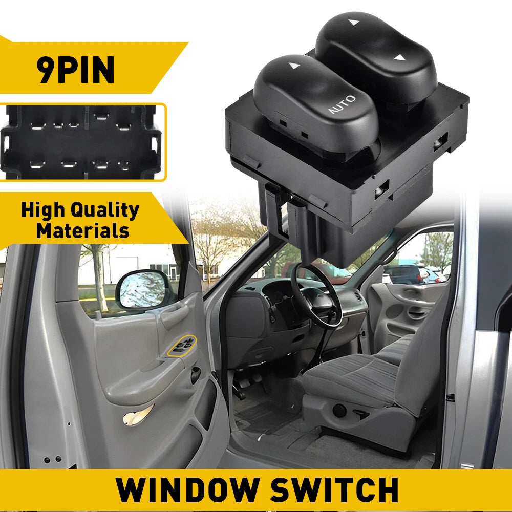 Power Window Control Switch for Ford F150 (1999–2002) Left Driver Side