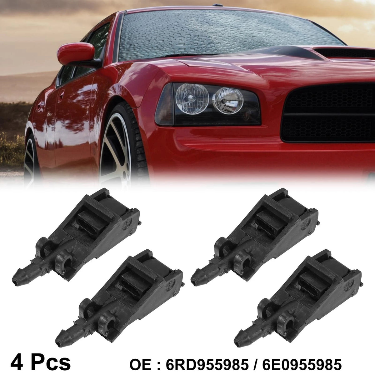Front Windshield Wiper Nozzles Set for Volkswagen Golf (2009–2014)